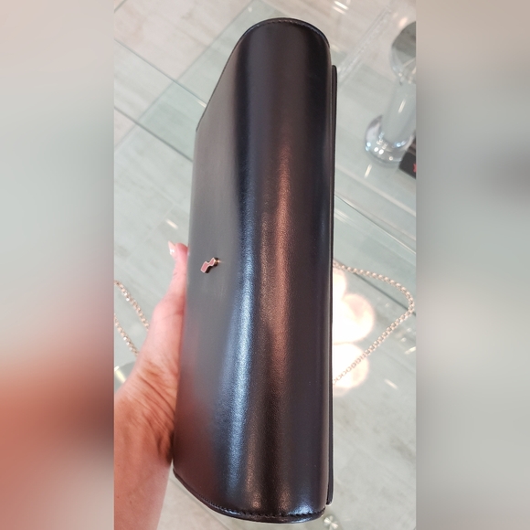 NWOT - Christian Louboutin gold spike leopard Paloma clutch/shoulder bag - Picture 6 of 16